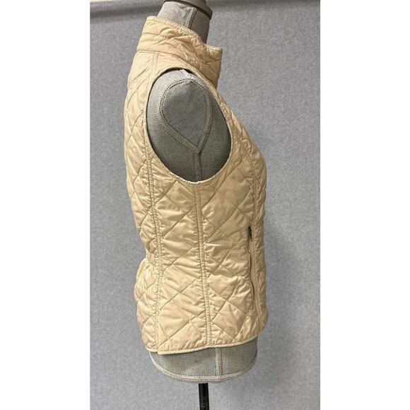 Polo Golf Ralph Lauren Beige Sleeveless Quilted Lightweight Vest Women's Small - Picture 7 of 16